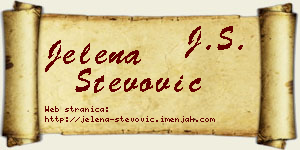 Jelena Stevović vizit kartica